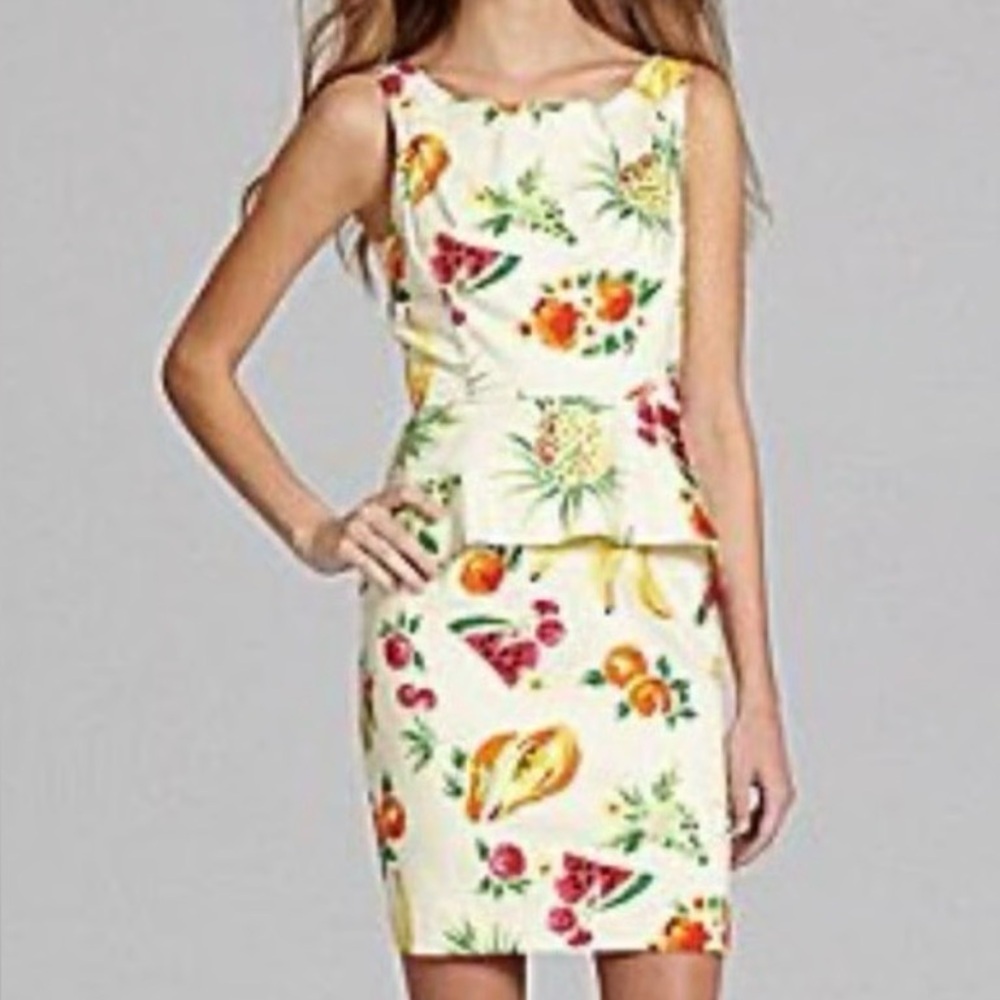 NWT Betsey Johnson Fruit Dress with Heart Shaped Cut Out Design SZ 10